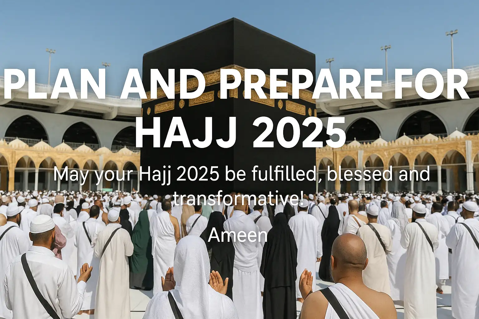 Hajj 2025 pilgrims around Kaaba in Masjid al-Haram during Islamic rituals
