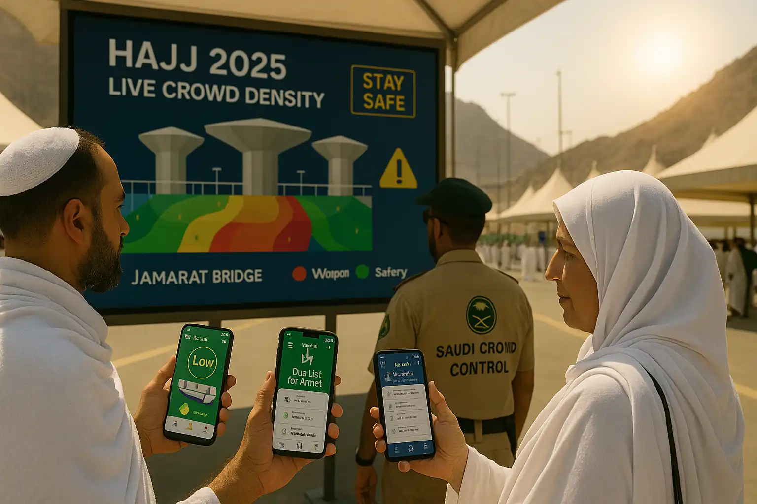 Live Hajj 2025 Updates Jamarat Bridge Crowd Status Arafat Day Duas Nusuk App