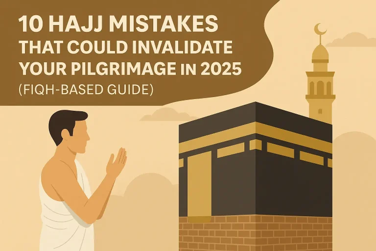 🕋 10Hajj Mistakes That Could Invalidate Your Pilgrimage in 2025 (Fiqh-Based Guide)