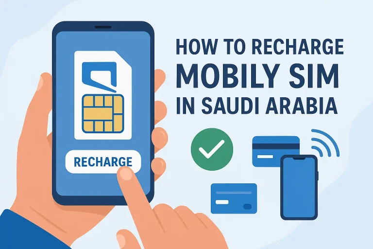 How to Recharge Mobily SIM in Saudi Arabia β Fast, Easy, No Mistakes (2025) 16 How to recharge Mobily SIM in Saudi Arabia using app, USSD code, or SADAD