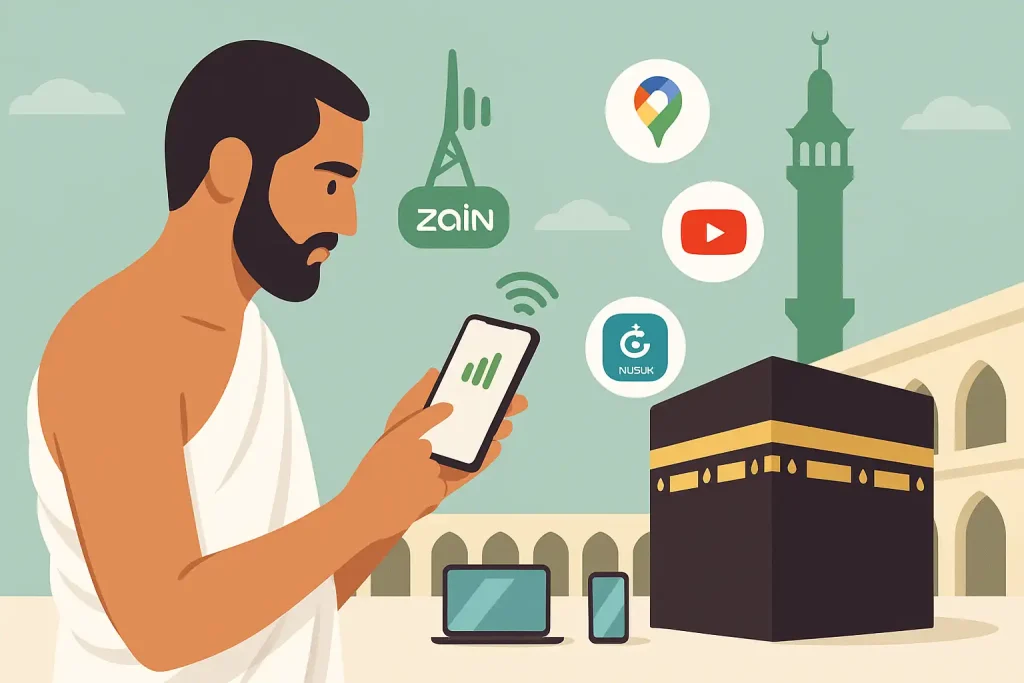 Zain internet package guide for Hajj pilgrims in Makkah 2025