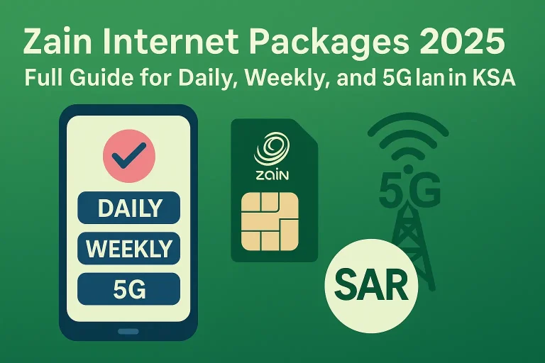 Zain Internet Packages 2025 guide for daily, weekly, and 5G plans in Saudi Arabia