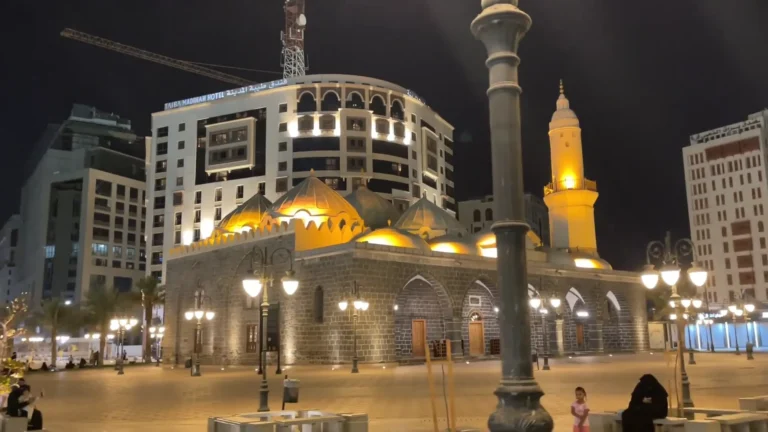 Masjid al-Ghamama Medina, mosque of Eid prayer, rain prayer, Janazah of Najashi, near Masjid al-Nabawi, Ottoman mosque, ziyarat place, Medina mosque 2025