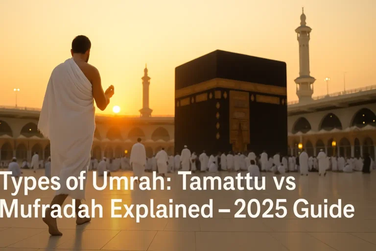 types of umrah infographic umrah al mufradah umrah al tammatu kaaba ihram rituals mecca safa marwa tawaf saee