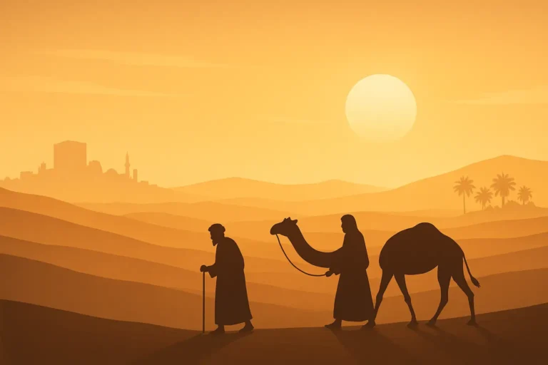 The Hijrah of Prophet Muhammad: Full Story of the Journey from Makkah to Madinah 13 Hijrah of Prophet Muhammad crossing desert from Makkah to Madinah Islamic history