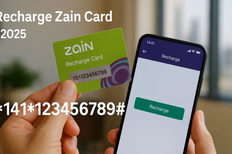 How to recharge Zain card in Saudi Arabia using app, code, or online in 2025