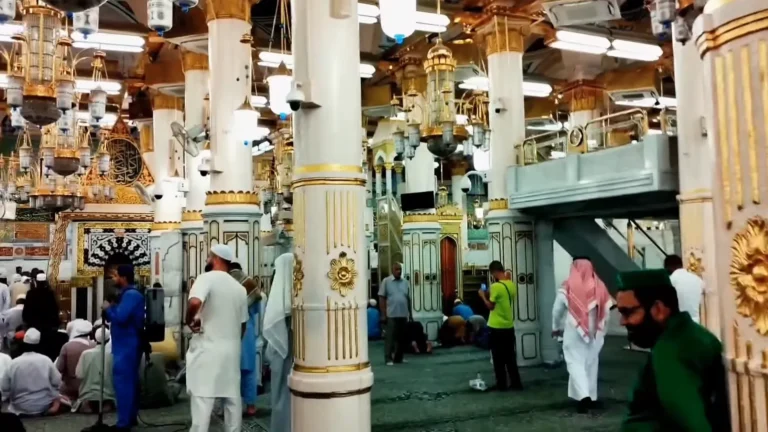 What to Pray in Riyadh ul Jannah: Duas & Sunnah Salah Explained (2025 Spiritual Guide) 7 Worshipper praying in Riyadh ul Jannah with hands raised in dua near Prophet’s ﷺ Rawdah – emotional moment of spiritual connection and divine mercy