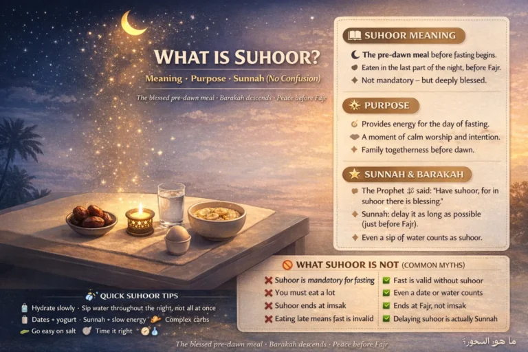 Pre-dawn meal in Islam: Sunnah, barakah, and purpose before Fajr