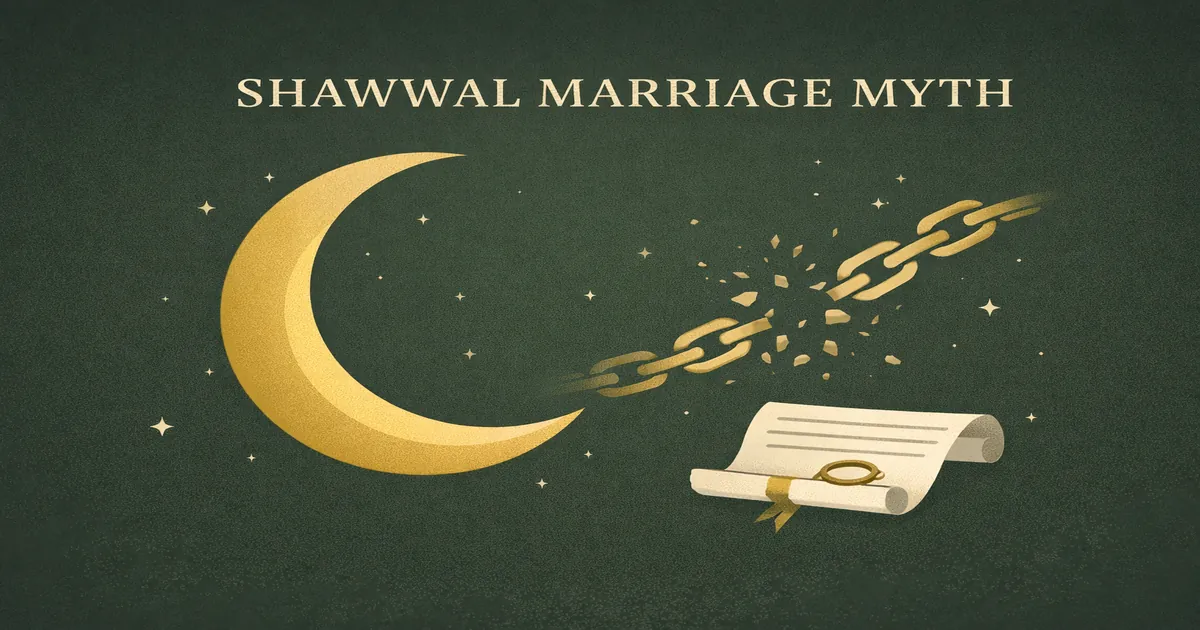 Marriages of the Prophet in Shawwal 1 Aisha nikah and consummation reported in Shawwal with Sahih Muslim evidence, Umm Salamah marriage report comparison, and explanation of refuting Jahiliyyah superstition about “unlucky” months
