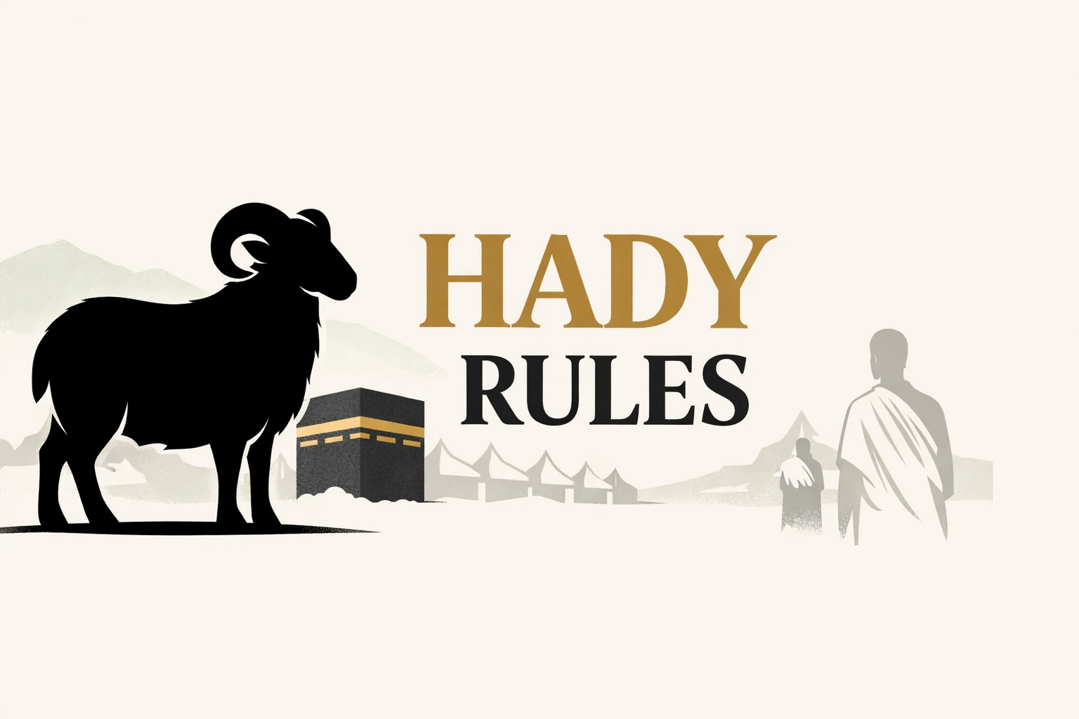 Hady in Hajj 1 Hajj sacrifice guide covering who must offer it in Tamattu and Qiran, timing from 10th–13th Dhul Hijjah, Haram location rules, allowed animals and sharing, approved service booking, fasting option if unable, and differences from udhiyah and fidya (2026)